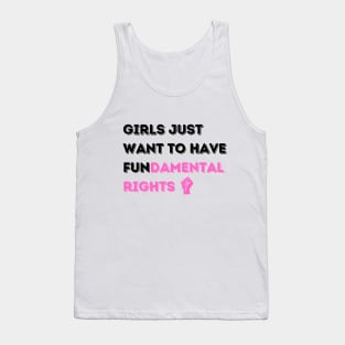 Girls' Fundamental Rights T-Shirt - Inspiring Message, Activist Fashion, Great for Equality Marches, Thoughtful Birthday Gift Tank Top